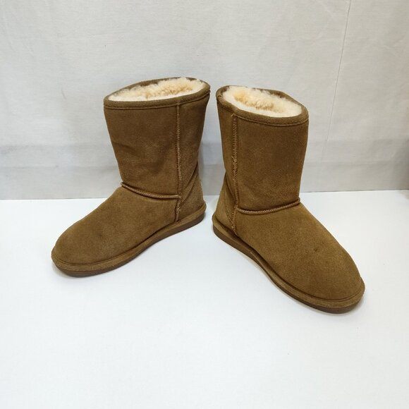 Bearpaw Suede Upper Sheepskin Wool Lining 608W-Emma Short US 8 Boots TPR Outsole - Picture 5 of 9
